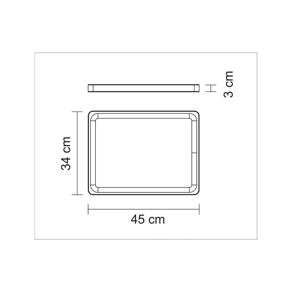 Tábua Para Churrasco Tramontina Retangular Em Madeira Muiracatiara Com Acabamento Em Óleo 45x34 Cm. - 3