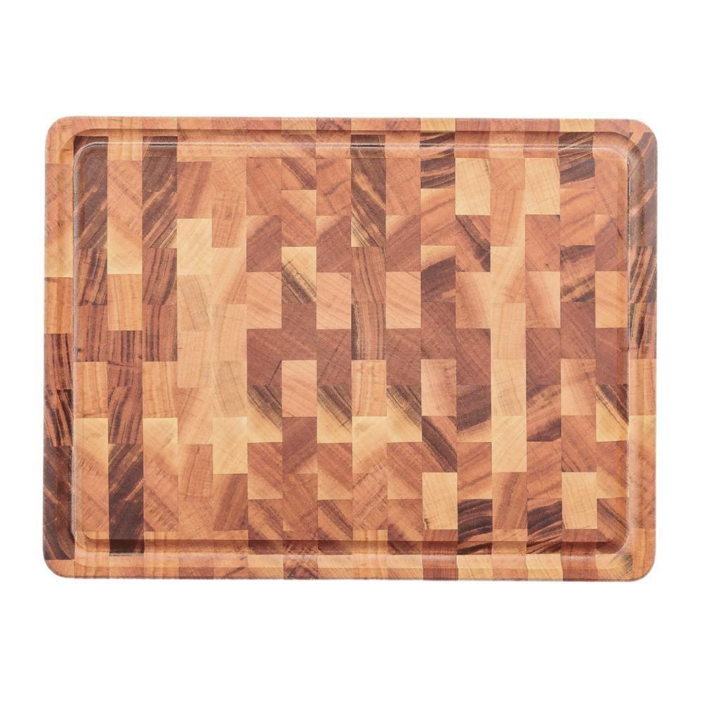 Tábua Para Churrasco Tramontina Retangular Em Madeira Muiracatiara Com Acabamento Em Óleo 45x34 Cm. - 4