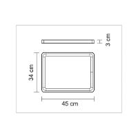 Tábua Para Churrasco Tramontina Retangular Em Madeira Muiracatiara Com Acabamento Em Óleo 45x34 Cm. - 3
