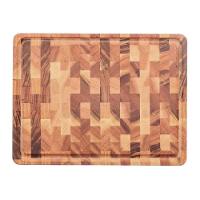 Tábua Para Churrasco Tramontina Retangular Em Madeira Muiracatiara Com Acabamento Em Óleo 45x34 Cm. - 4