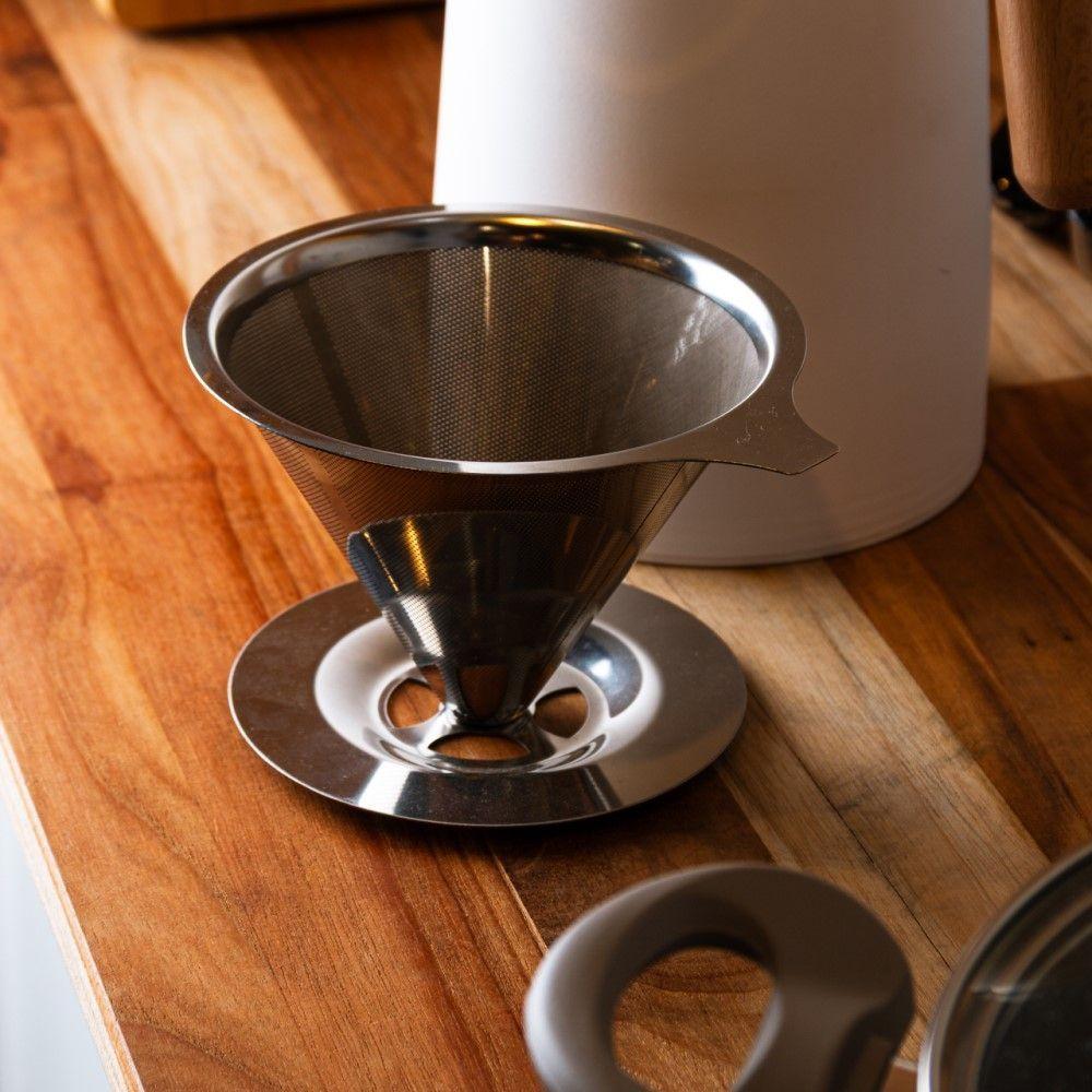 Filtro Para Café De Aço Inox N°102 14,5 X 9 Cm Lyor - 4