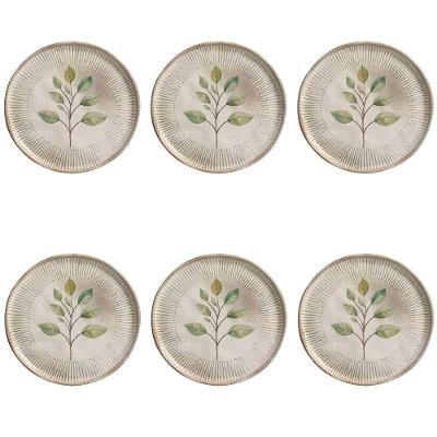 Conjunto De Pratos De Sobremesa 06 Peças Bio Evergreen Porto Brasil