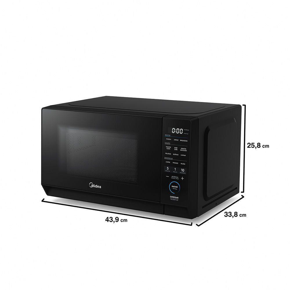 Micro-ondas 20L Preto MasterCook Midea MHP20P1 - 110V - 5