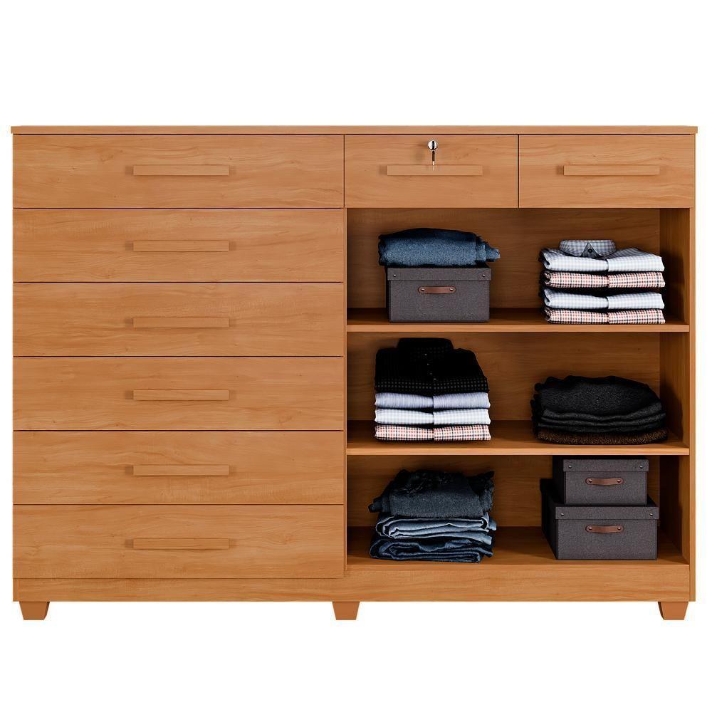 Cômoda Triunfo 8 Gavetas E 2 Portas Cinamomo - 2