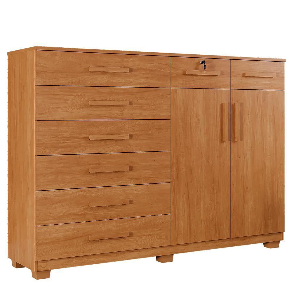 Cômoda Triunfo 8 Gavetas E 2 Portas Cinamomo - 3