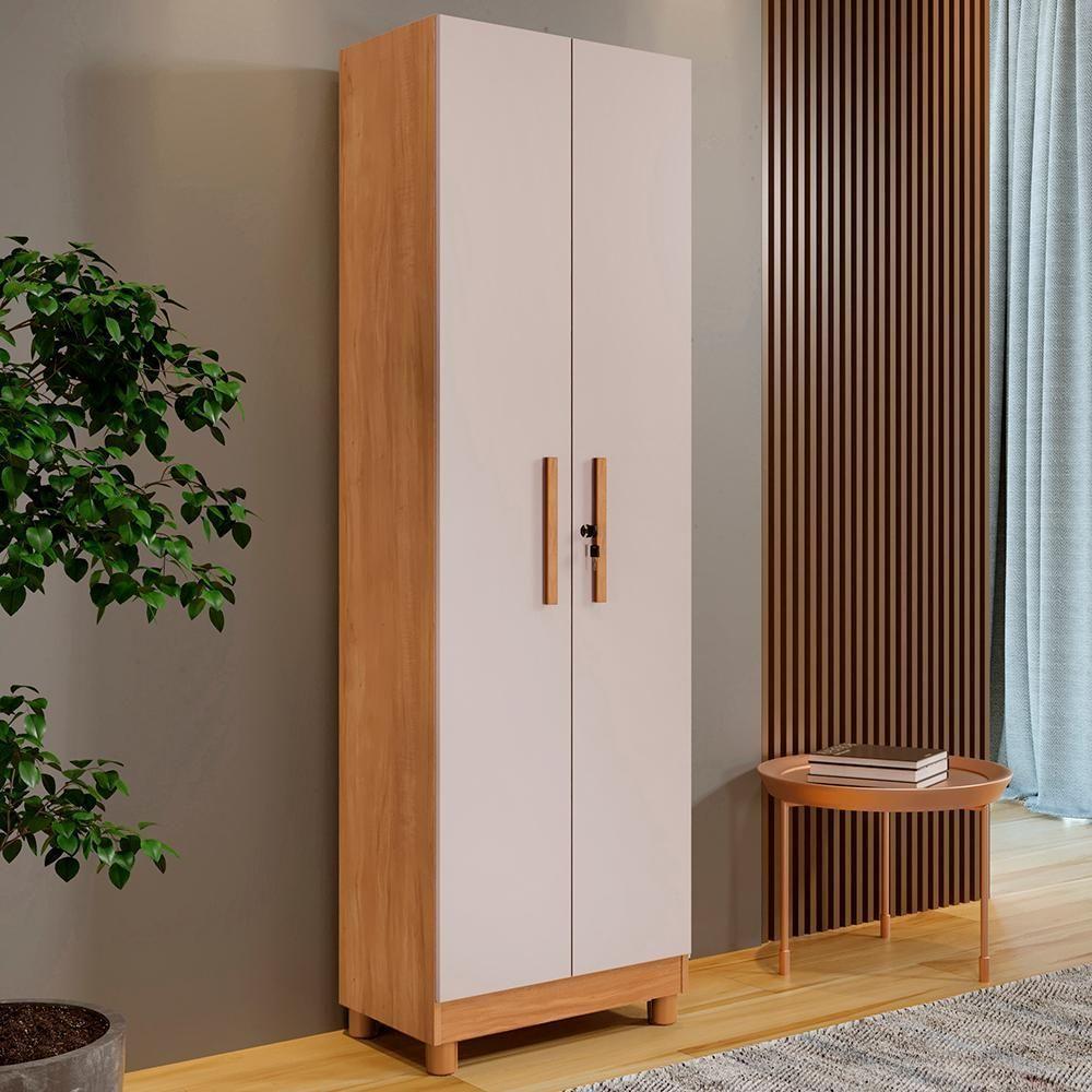 Armário Multiuso Versátil 2 Portas Cinamomo/off - 1