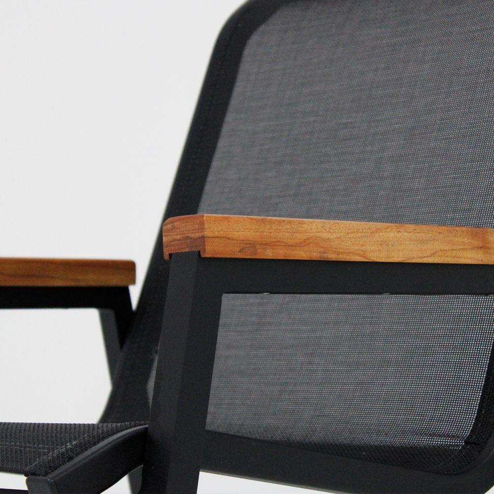 Jogo De Mesa Ripada Alumínio 8 Cadeiras Nossakasa De Jardim Piscina Jantar - 3