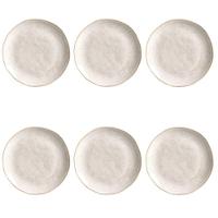 Conjunto De Pratos Rasos 06 Peças Orgânico Latte Porto Brasil - 1