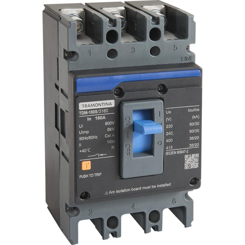 Caixa Moldada Tramontina Tdm 250s 3160 3p 160 A 50 Ka - 1