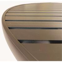 Jogo Conjunto Mesa 1,20m Alumínio + 6 Cadeiras Alegra Jardim Jantar Marrom - 3