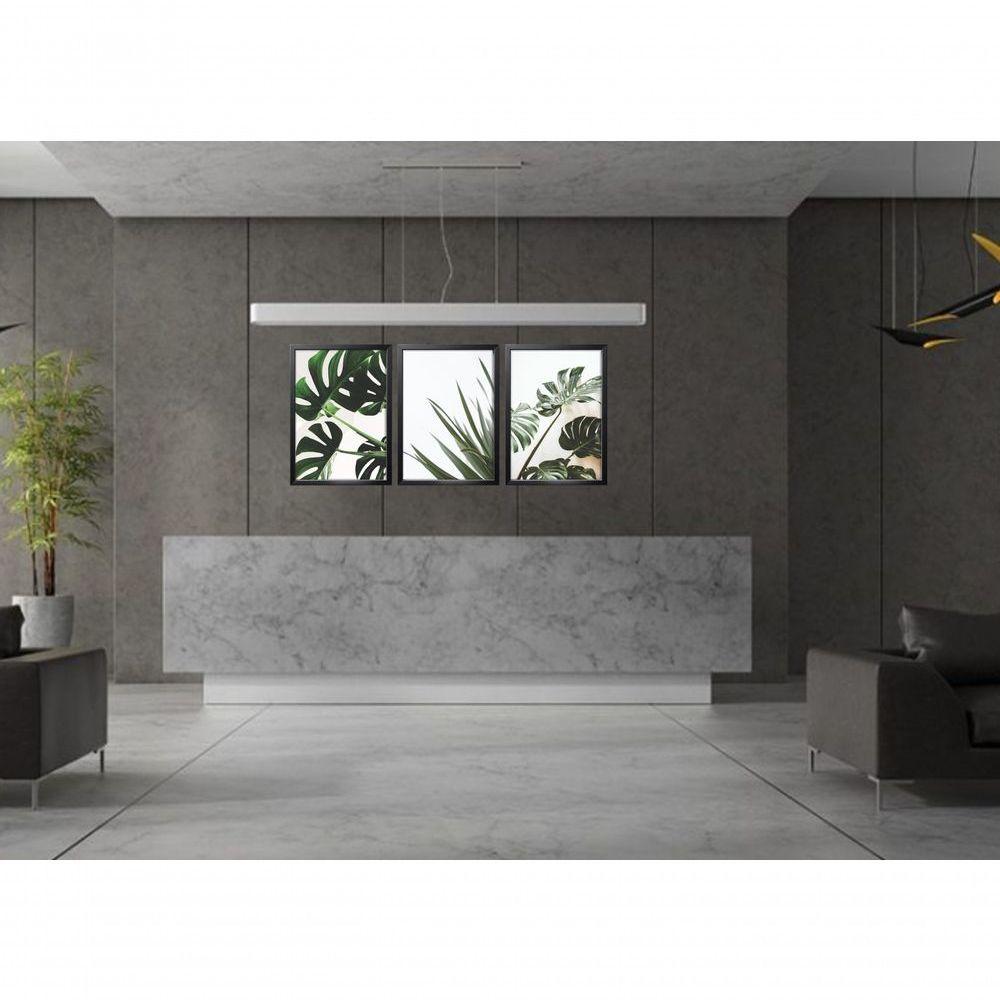 Quadros Decorativos Folhas De Adão Com Moldura Preto - 2