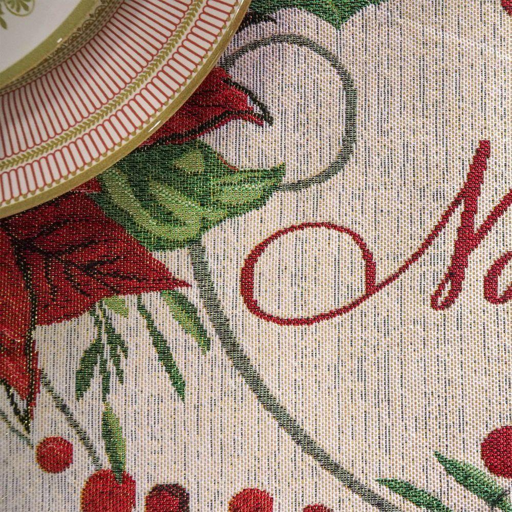 Jogo 12 Americanos Decorativos Natalino 65% Algodão 38% Poliéster 33x48cm Noel - 2