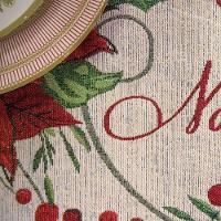 Jogo 12 Americanos Decorativos Natalino 65% Algodão 38% Poliéster 33x48cm Noel - 2