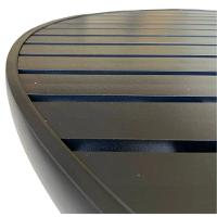 Jogo Conjunto Mesa 1,20m Ripada Para área Externa, Piscina, Jardim Preto - 7