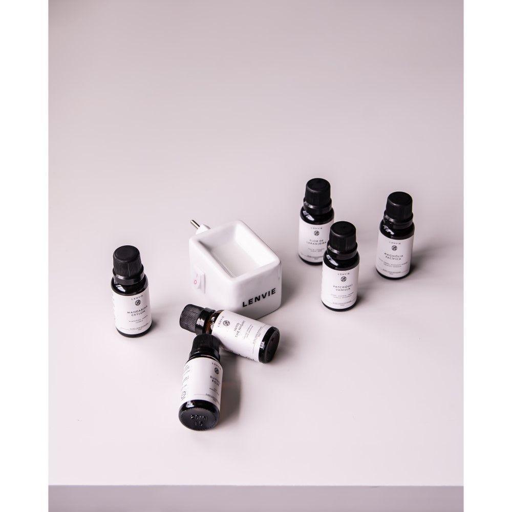 Difusor Elétrico De Cerâmica + óleo Concentrado Flor De Laranjeira 20ml Lenvie - 8