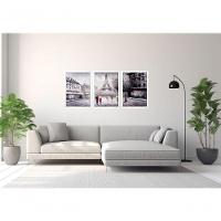 Quadro Decorativo Paris Retrô Com Moldura Branco - 3
