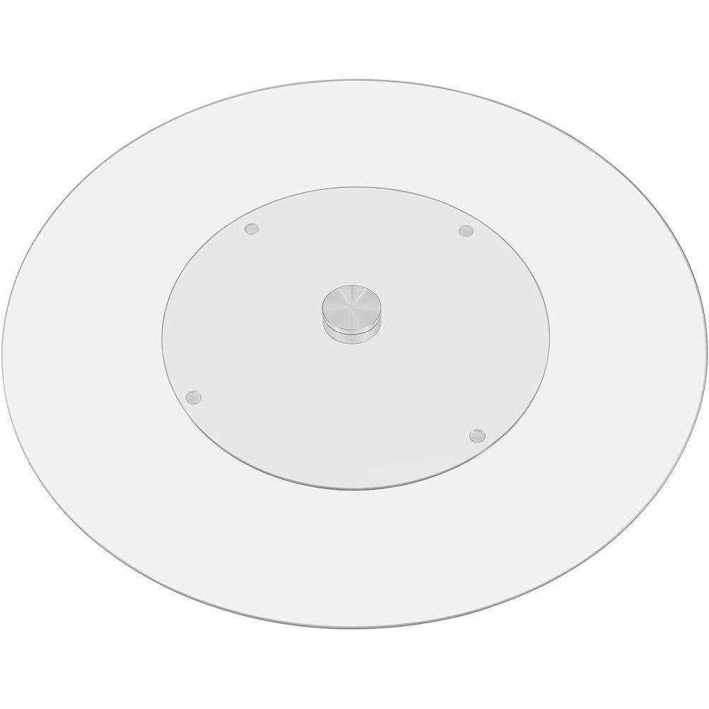 Bailarina Prato Para Servir 2X45X45Cm Vidro Transp Giratorio - 1