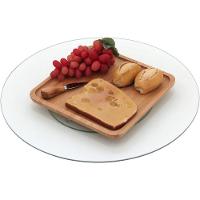 Bailarina Prato Para Servir 2X45X45Cm Vidro Transp Giratorio