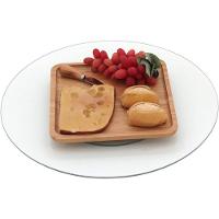 Bailarina Prato Para Servir 2X45X45Cm Vidro Transp Giratorio - 5