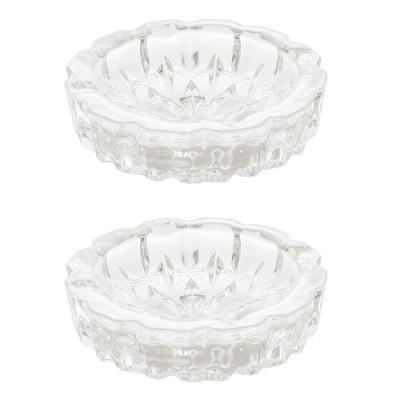 Kit 2 Cinzeiros De Vidro Sunshine 15 X 5 Cm Lyor