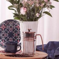 Cafeteira Francesa 1l Em Vidro E Aço Inox Cobre Fosco Oxford - 2