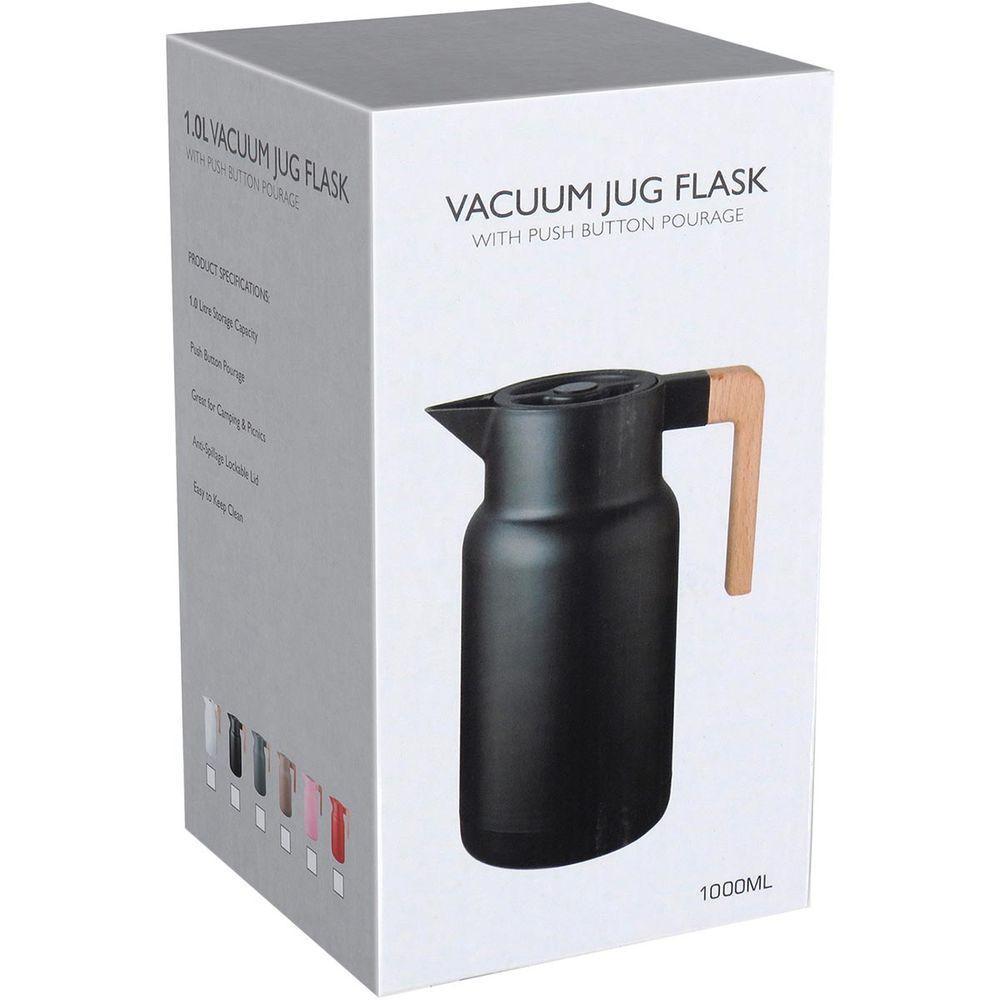 Norden Garrafa Térmica 25X13X13Cm 1L Plástico Preto Ampola Vidro - 2