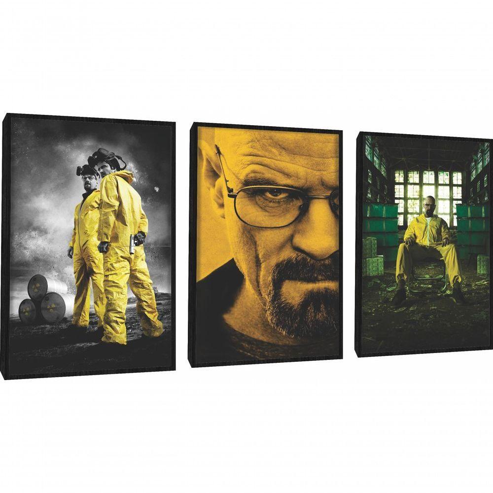 Quadro Decorativo Breaking Bad Com Moldura Preto - 1