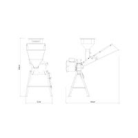 Triturador Elétrico Tramontina Te25t Com Suporte Triangular Motor 2 Hp Bivolt E Saída Lateral - 2