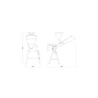 Triturador Elétrico Tramontina Te25t Com Suporte Triangular Motor 2 Hp Bivolt E Saída Lateral - 3