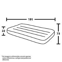 Kit 2 Colchões Infláveis Solteiro Flocked Comfort Vg Plus - 2