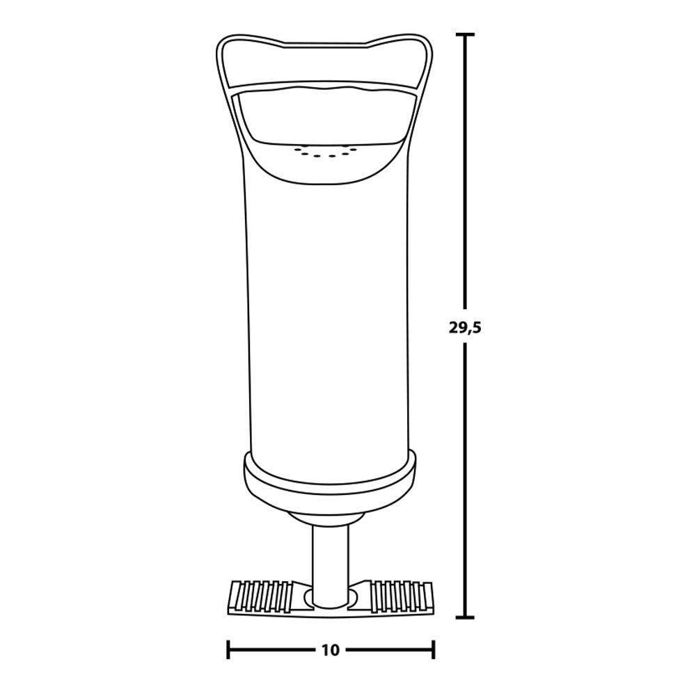 Colchão Solteiro Inflável + Bomba De Ar Manual Vg Plus - 5