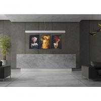 Quadro Decorativo Mulher Com Flor Com Moldura Preto - 2