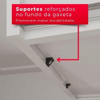 Guarda-roupa Casal 100% Mdf 6 Portas E 4 Gavetas Espanha - Tudo De Móveis Cor Branco - 5