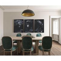 Quadro Decorativo Black Mulher 3d Com Moldura Preto - 2