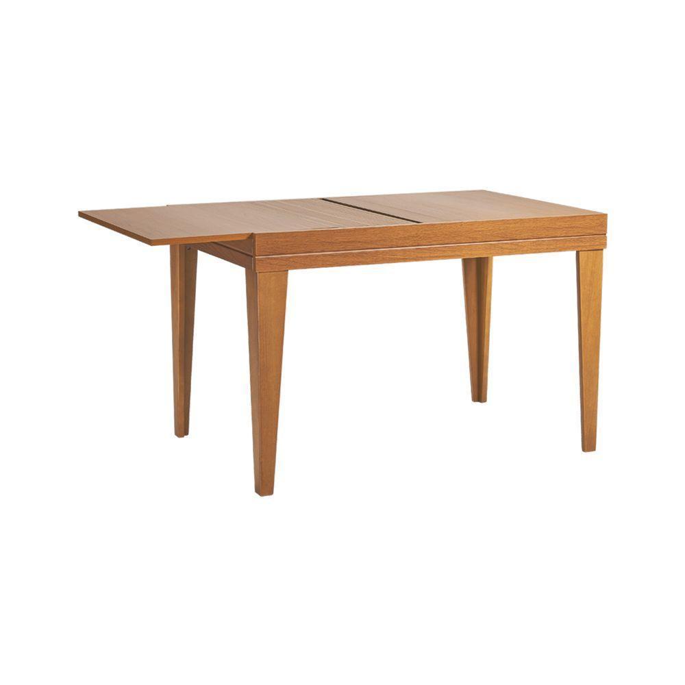 Mesa De Jantar 1,20m Extensível 1,80m Gênova Em Madeira Maciça - Mel - 6