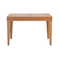 Mesa De Jantar 1,20m Extensível 1,80m Gênova Em Madeira Maciça - Mel - 2