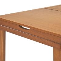 Mesa De Jantar 1,20m Extensível 1,80m Gênova Em Madeira Maciça - Mel - 5