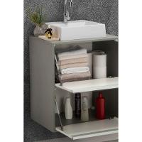 Conjunto Gabinete E Espelheira Plena Versati 80 Cm - Verde/Branco - 3