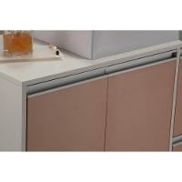 Conjunto Gabinete E Espelheira Plena Elegance 120 Cm - Branco/Salmão - 3