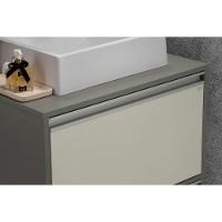 Conjunto Gabinete E Espelheira Plena Versati 60 Cm - Verde/Branco - 5