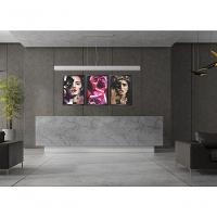 Quadro Decorativo Mulher Colagem Elegante Com Moldura Preto - 2