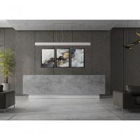 Quadro Decorativo Elegante Mármore Dourado Com Moldura Preto - 2