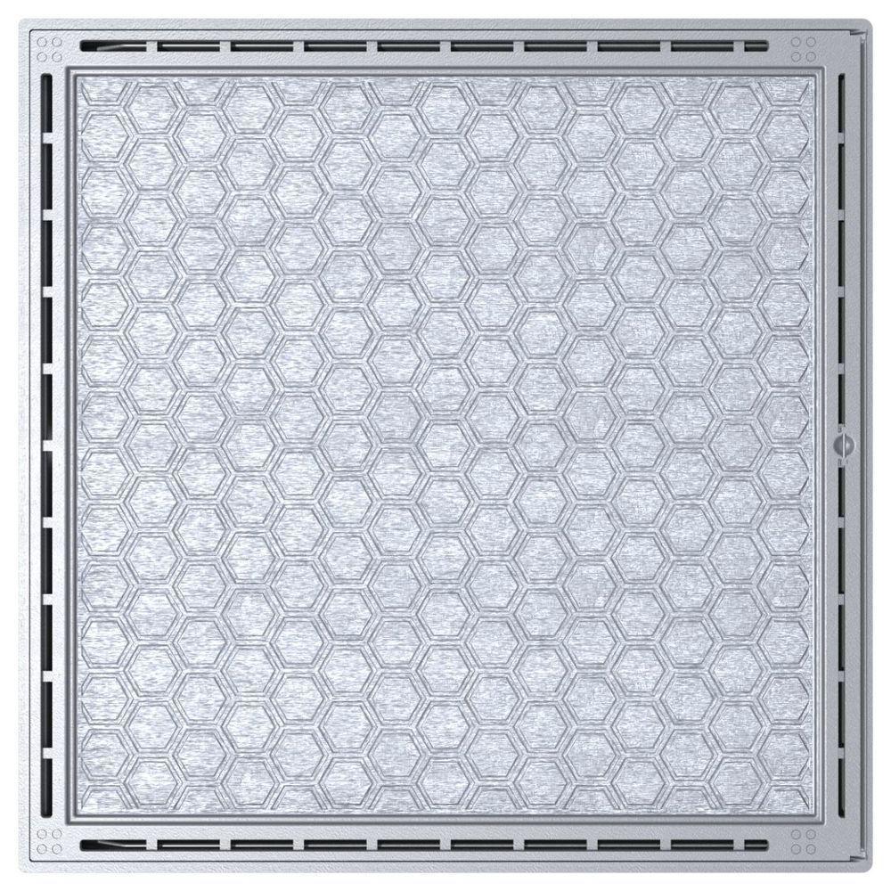 Tampa Casa Máquina Grelha Invisível Sistema Gaveta Inteligente Deslizante 85x85 Cinza - 1