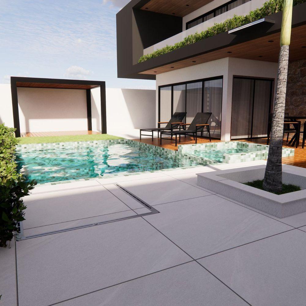 Tampa Casa Máquina Grelha Invisível Sistema Gaveta Inteligente Deslizante 85x85 Cinza - 4