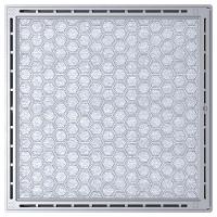 Tampa Casa Máquina Grelha Invisível Sistema Gaveta Inteligente Deslizante 85x85 Cinza - 1