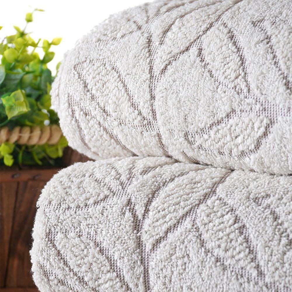 Toalha De Rosto Essenza 100% Algodão 450g-m² 50x75cm Tessi Natural Flores - 2