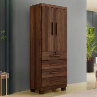 Armário Multiuso New Aurora 2 Portas 4 Gavetas Imbuía - 1