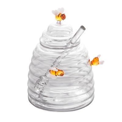 Meleira Lovely Bee para Mel em Vidro Borossilicato 500ML Transparente Lyor