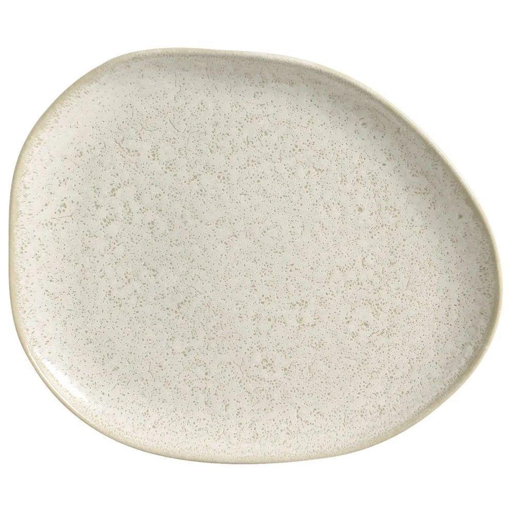 Conjunto De Pratos Rasos Oval 06 Peças Orgânico Vanilla Porto Brasil - 2