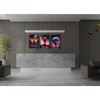 Quadro Decorativo Astronauta Com Moldura Preto - 2